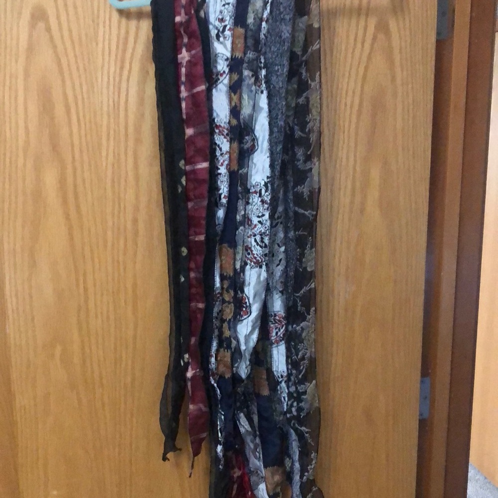 Multi fabric/ color scarf.